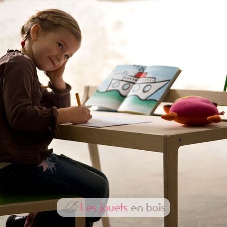 Table Bureau Enfant Sibis Afra - rouge SI0291 Sirch 4