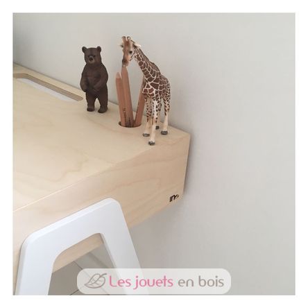 Bureau enfant 6 à 10 ans - Blanc KIDSDESKLARGEWH In2wood 3