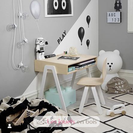 Bureau enfant 2 à 6 ans - Blanc KIDSDESKSMALLWH In2wood 4