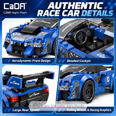 Voiture de course Night Flash 162 pièces C55051W CaDA 3