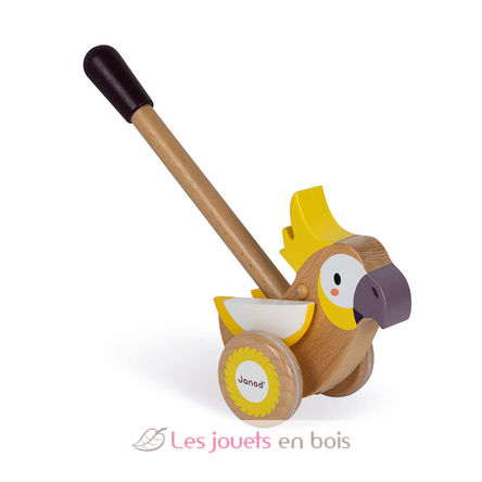 Cacatoès à pousser en bois J08604 Janod 5