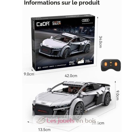 Voiture Audi R8 Coupé 536 pièces C57012W CaDA 2