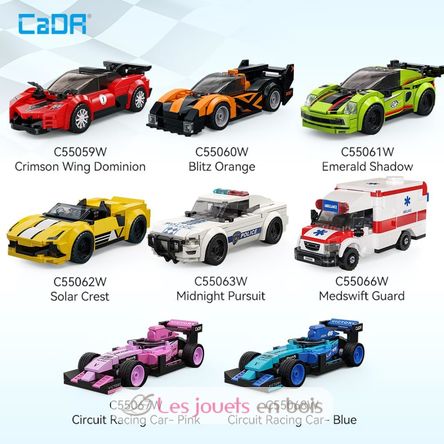 Coffret de 8 mini véhicules à construire C55048W CaDA 3