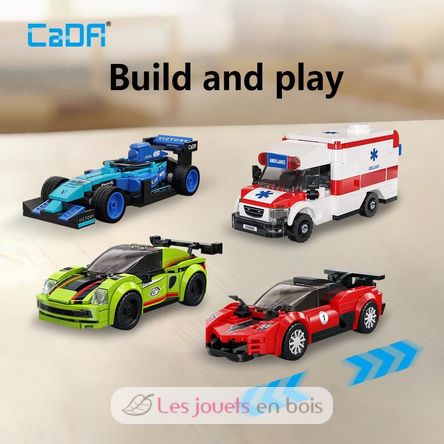 Coffret de 8 mini véhicules à construire C55048W CaDA 4