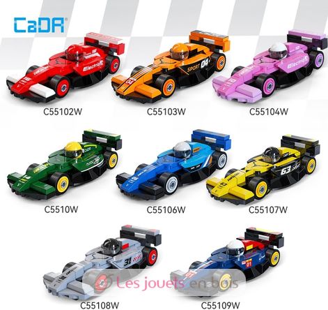 Coffret 8 mini voitures de course à construire C55101W CaDA 3