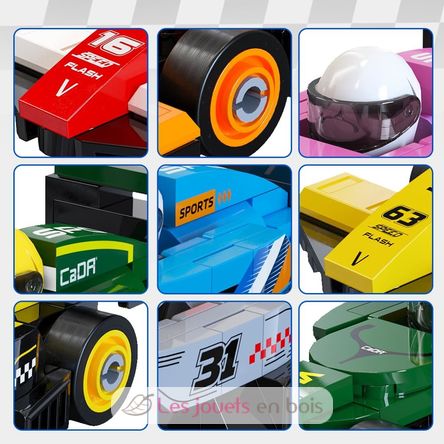 Coffret 8 mini voitures de course à construire C55101W CaDA 6