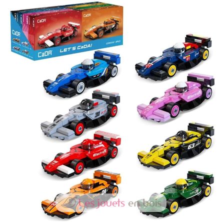 Coffret 8 mini voitures de course à construire C55101W CaDA 1