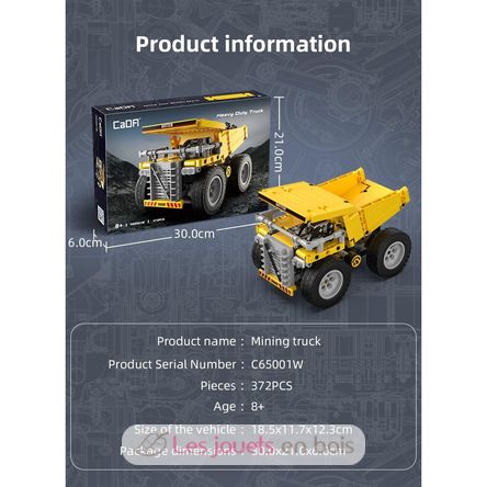 Camion benne 372 pièces C65001W CaDA 3