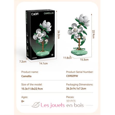 Pot de fleurs de camélia 301 pièces C59029W CaDA 4
