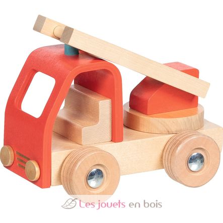 Camion de pompiers avec échelle rouge GK55839 Goki 1