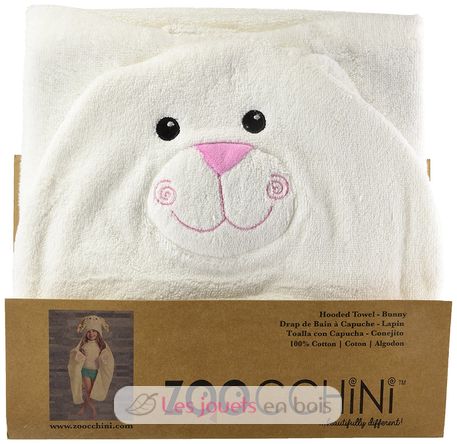 Serviette de bain enfant - lapin bella ZOO-122-001-001 Zoocchini 4