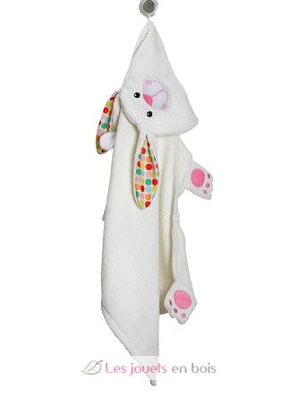 Serviette de bain enfant - lapin bella ZOO-122-001-001 Zoocchini 2