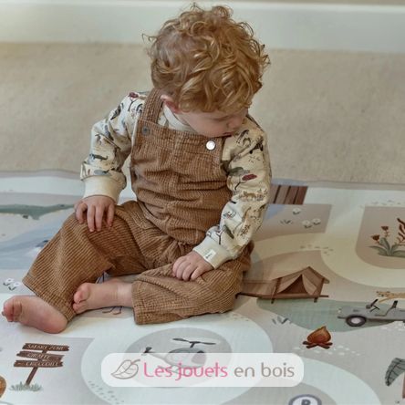 Tapis de jeu pour voiture Safari Friends LD7483 Little Dutch 2