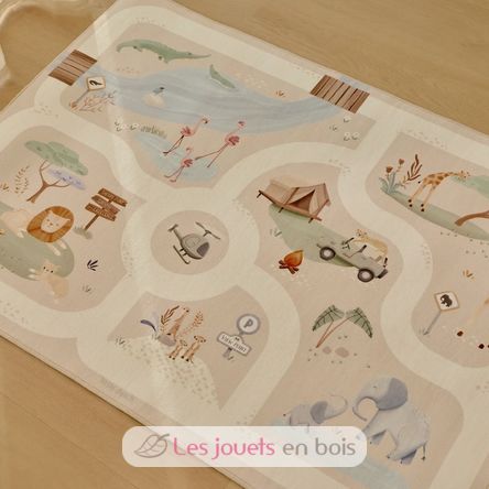 Tapis de jeu pour voiture Safari Friends LD7483 Little Dutch 7