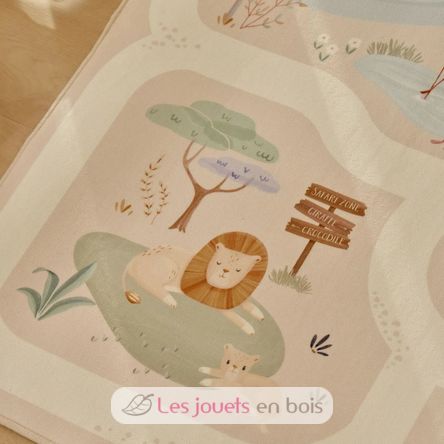 Tapis de jeu pour voiture Safari Friends LD7483 Little Dutch 6