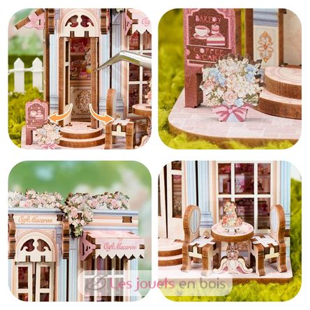 Mini Book Nook Café macarons CT107 Cartartem 6