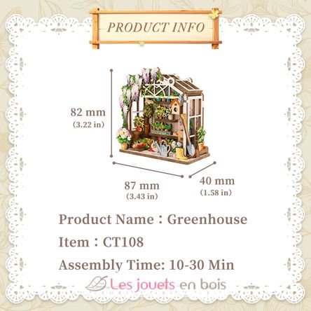 Mini Book Nook Serre CT108 Cartartem 7