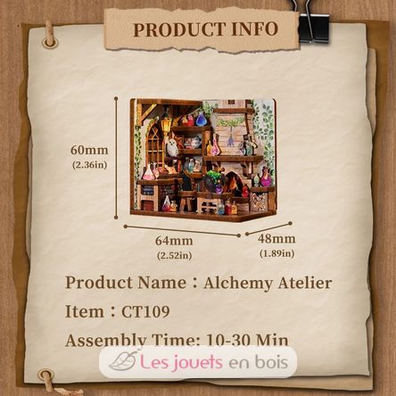 Mini Book Nook Atelier d'alchimie CT109 Cartartem 7