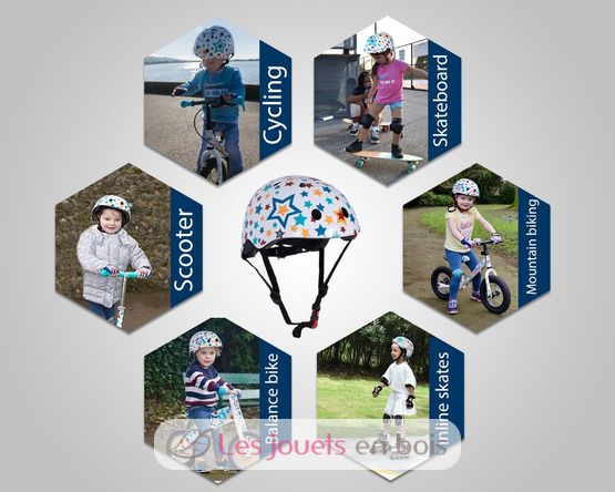 Casque enfant Stars Medium KMH067M Kiddimoto 3