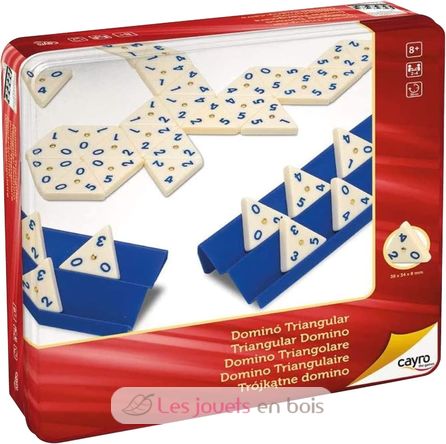 Dominos triangulaires - coffret métal CA-754 Cayro 1