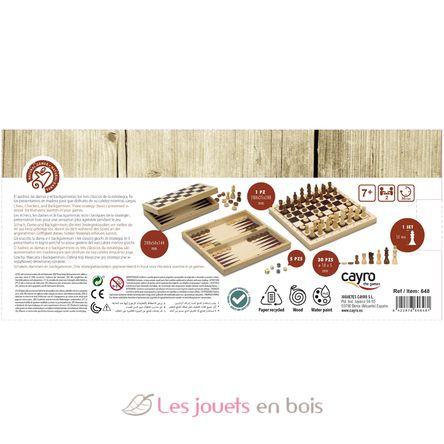Échecs, Dames et Backgammon CA648 Cayro 7