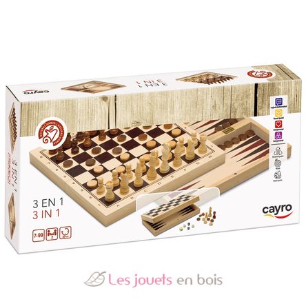 Échecs, Dames et Backgammon CA648 Cayro 1