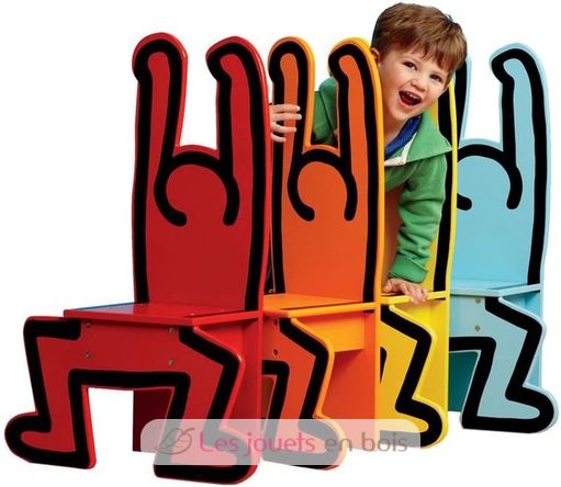 Chaise Keith Haring Blanche V9220 Vilac 5