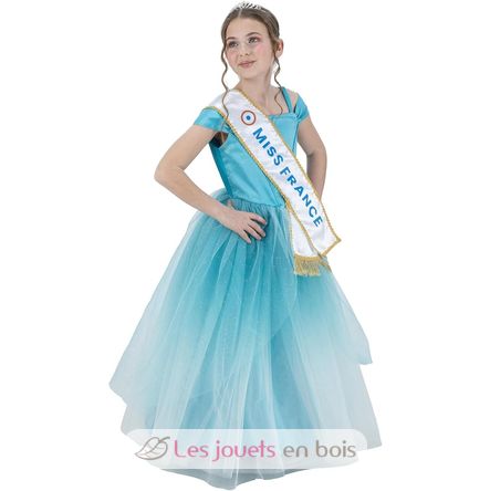 Déguisement Robe Miss France bleue 140 cm CHAKS-C4723140 Chaks 3