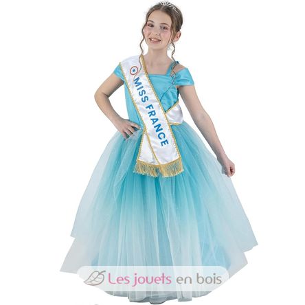 Déguisement Robe Miss France bleue 128 cm CHAKS-C4723128 Chaks 1