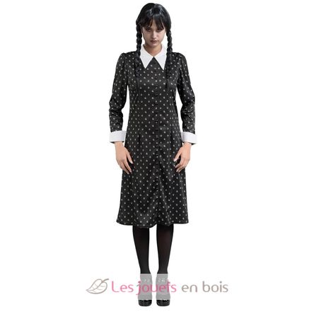 Robe noire Mercredi Addams 164 cm C4628164 Chaks 1