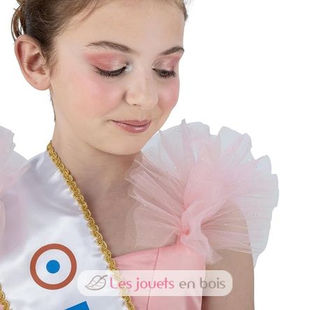Déguisement Robe Miss France rose 128 cm CHAKS-C4721128 Chaks 3