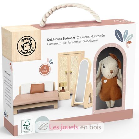 Chambre de la maison de poupée lapin SM-SP4001 Speedy Monkey 2
