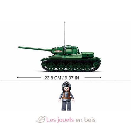 Model Bricks - Tank soviétique T34-85 SL-M38-B0982 Sluban 2