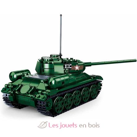 Model Bricks - Tank soviétique T34-85 SL-M38-B0982 Sluban 4