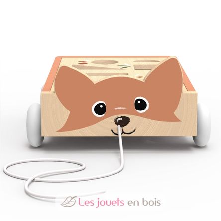 Chariot de blocs renard à tirer SM-SP1035 Speedy Monkey 3