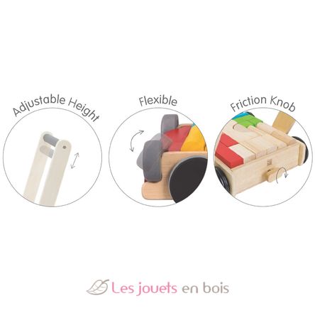 Chariot de marche avec cubes ASA009-71 Plan Toys 7