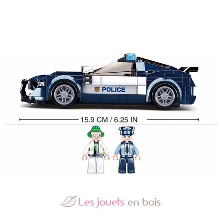Voiture de police 284 pcs SL-M38-B1063 Sluban 2