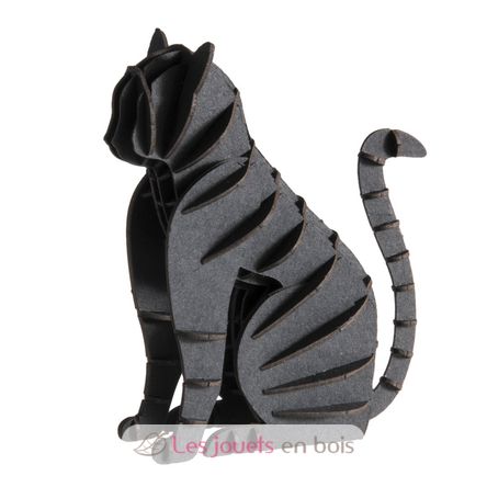 Maquette 3D en papier chat noir FRI-11635 Fridolin 1