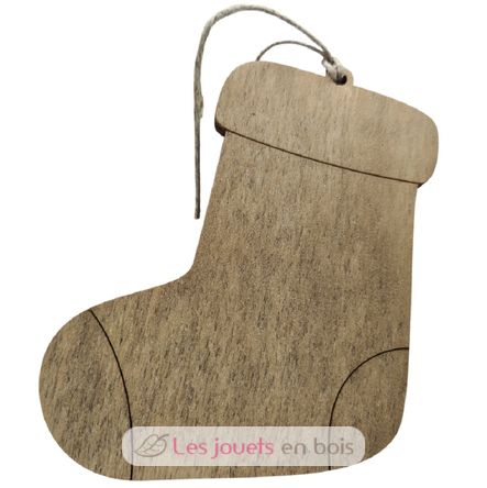Chaussette de Noël personnalisable en bois VI-ACA10 Vintiun 2