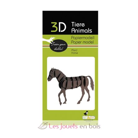 Maquette 3D en papier cheval FRI-11616 Fridolin 2