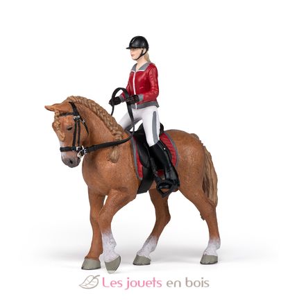 Figurine Cheval de promenade et sa cavalière PA-51564 Papo 1