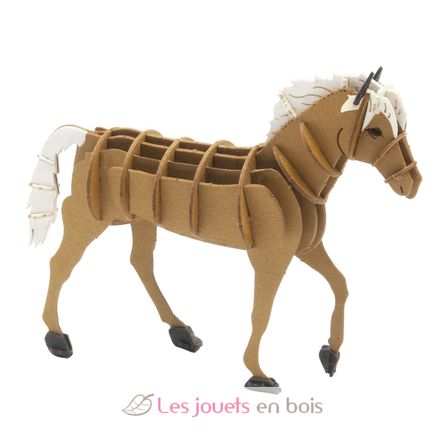 Maquette 3D en papier cheval Haflinger FRI-11714 Fridolin 1