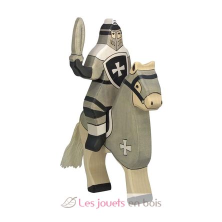 Figurine Chevalier gris avec épée HZ-80257 Holztiger 1