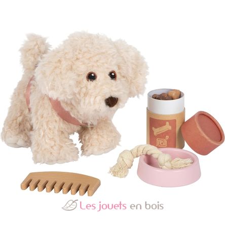 Chien avec sac et kit de soins rose LE12838 Small Foot company 5