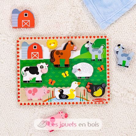 Chunky puzzle Animaux de la ferme MD-03723 Melissa & Doug 4