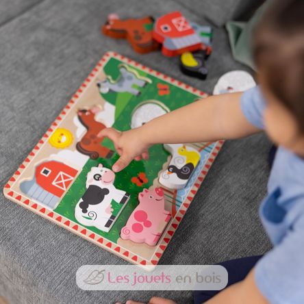 Chunky puzzle Animaux de la ferme MD-03723 Melissa & Doug 3