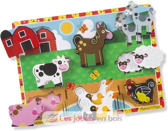 Chunky puzzle ferme MD-13723 Melissa & Doug 1