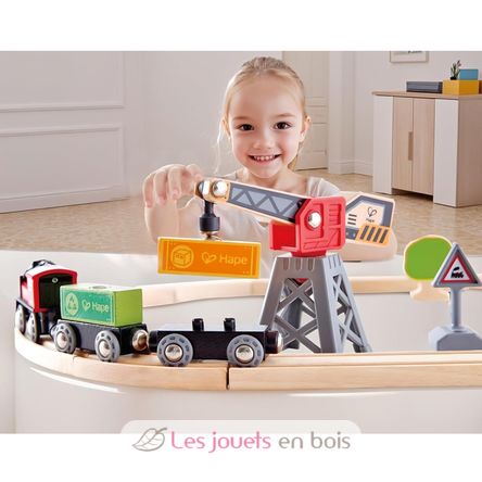 Circuit de train de marchandises HA-E3731 Hape Toys 4
