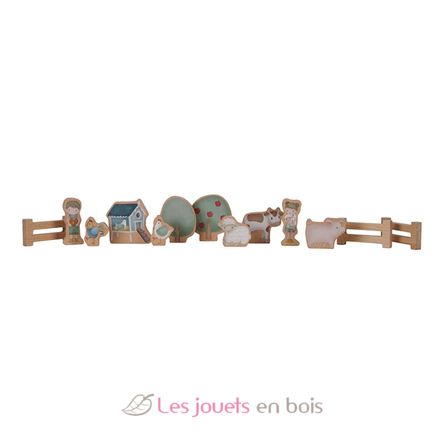 Circuit de train en bois Safari Friends LD7451 Little Dutch 8