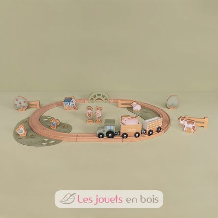 Circuit de train en bois Safari Friends LD7451 Little Dutch 7